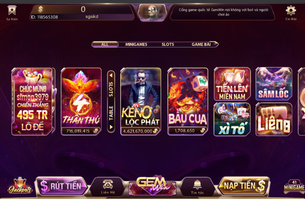 Tựa game Bầu cua được yêu thích rất nhiều