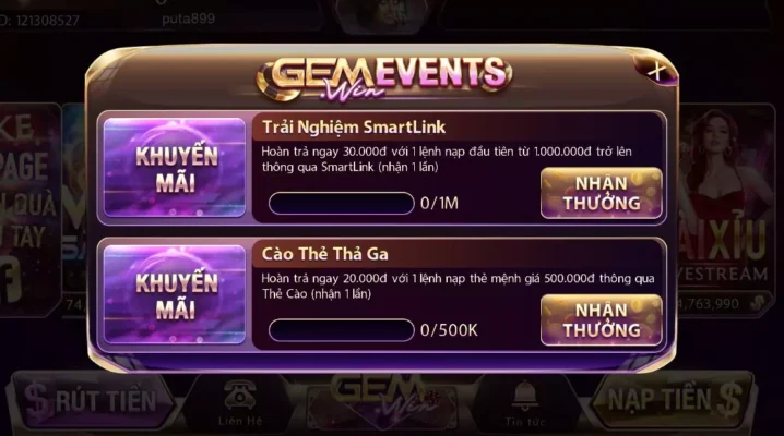 Chuyên mục khuyến mãi phát hành độc quyền tại Gemwin