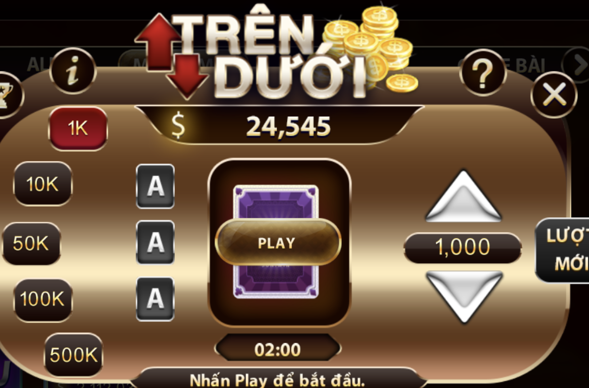 Điều kiện đặt cược Trên dưới dễ dàng tại link tai Gemwin