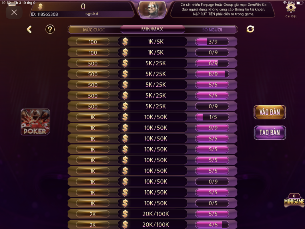 Thao tác chơi rất đơn giản