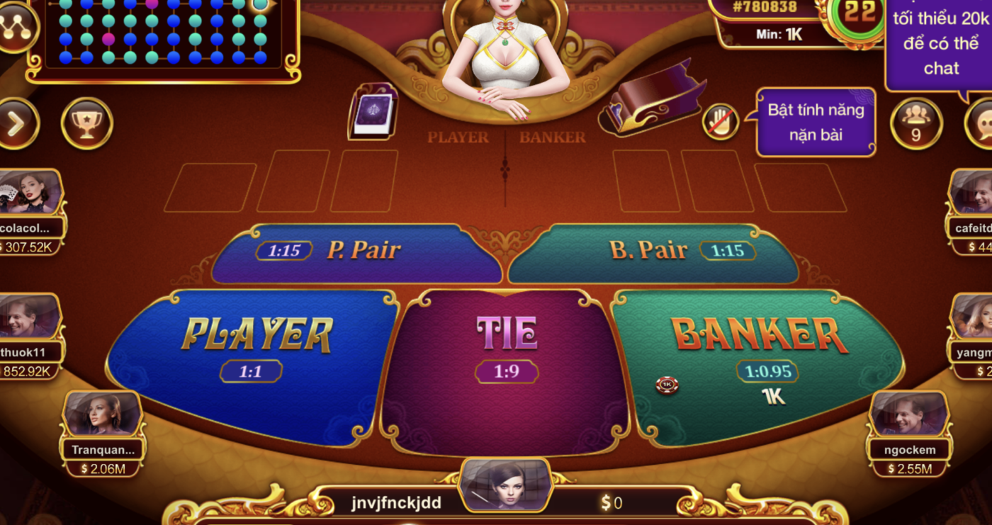 Cách tham gia Baccarat cực hay tại Gemwin 