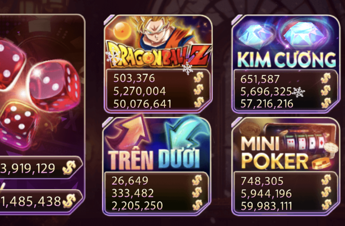 Giới thiệu đôi nét về mini game Kim cương khi tải Gemwin 