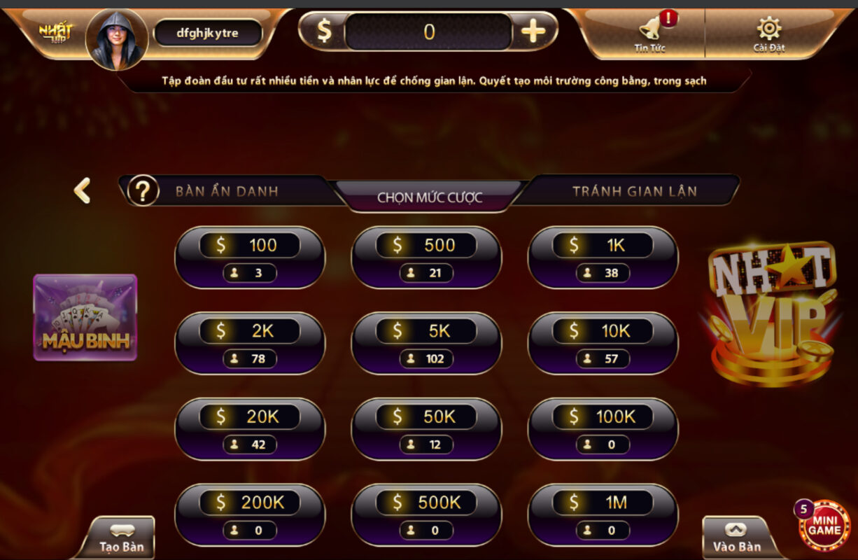 Thao tác chơi dễ dàng