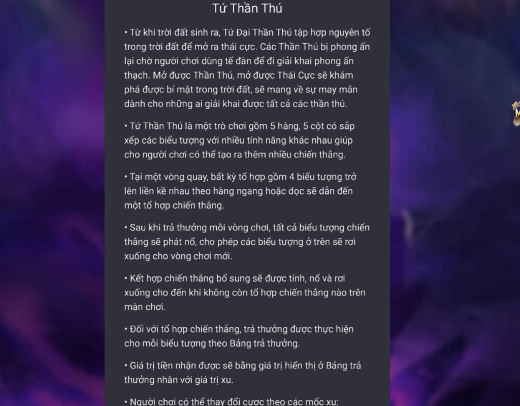 Hướng dẫn cách đặt cược Thần thú 4 tại Gemwin 