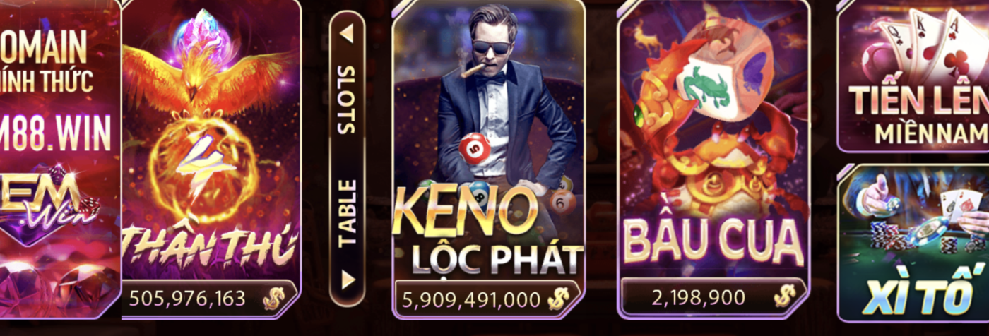 Keno Lộc Phát và những nét hấp dẫn từ trò chơi của Gem win